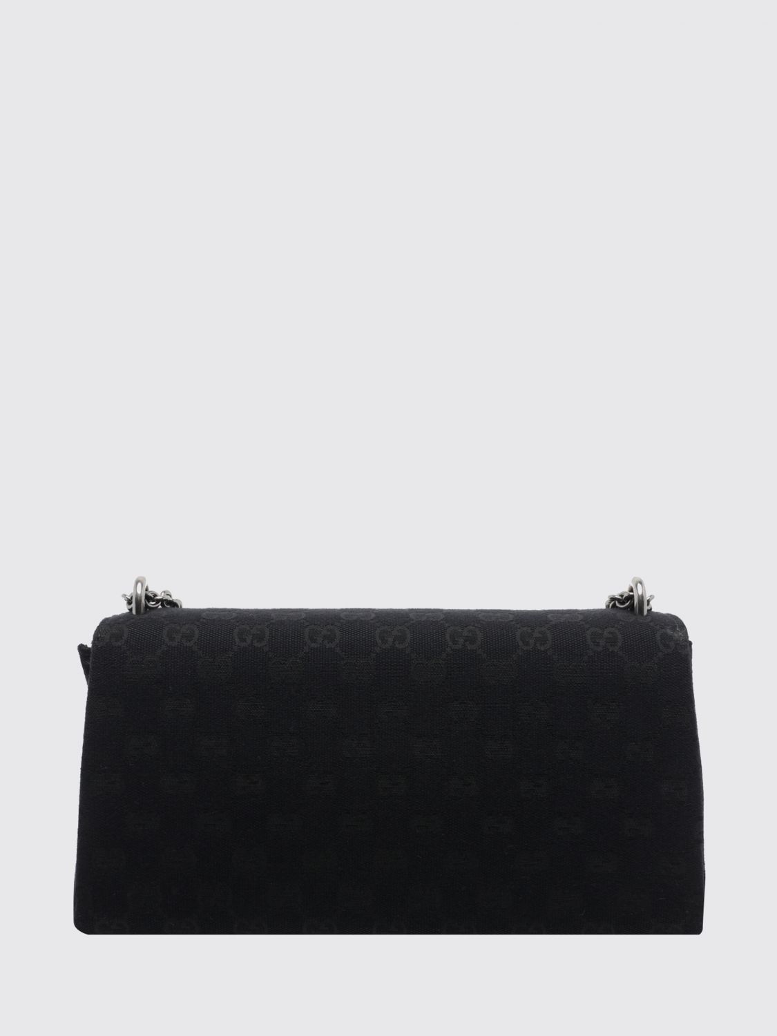dionysus monogram fabric and leather shoulder bag with chain strap