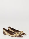 gg monogram canvas and leather ballet flats with horsebit