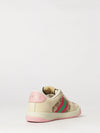 screener jacquard gg monogram leather and cotton low-top sneakers