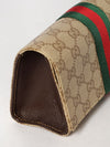 gg canvas mini top handle bag with web stripe