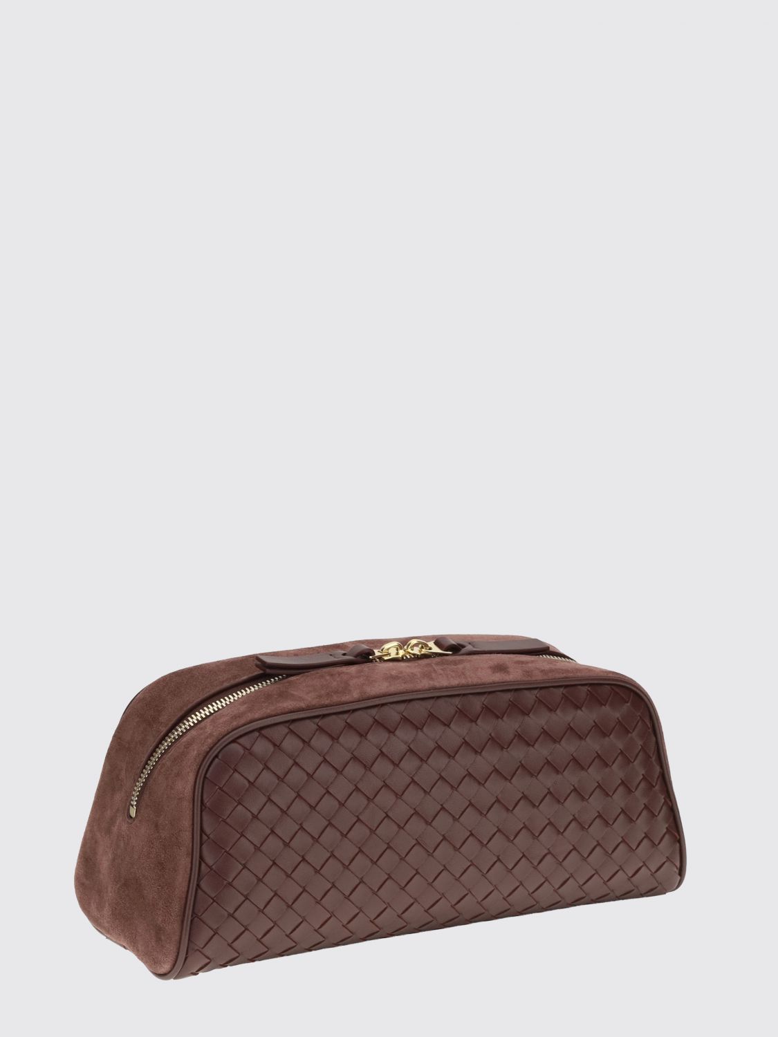 nodo intrecciato woven nappa leather clutch bag
