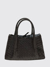 small pinacoteca handbag in intrecciato calfskin leather