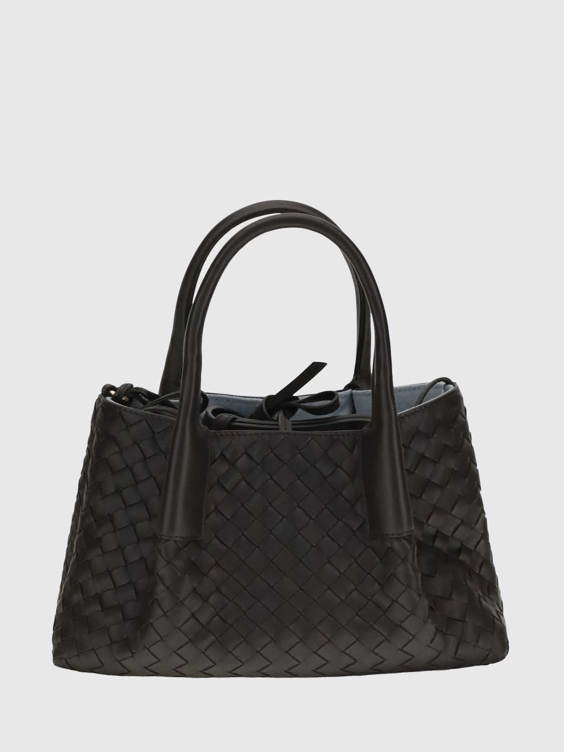 small pinacoteca handbag in intrecciato calfskin leather