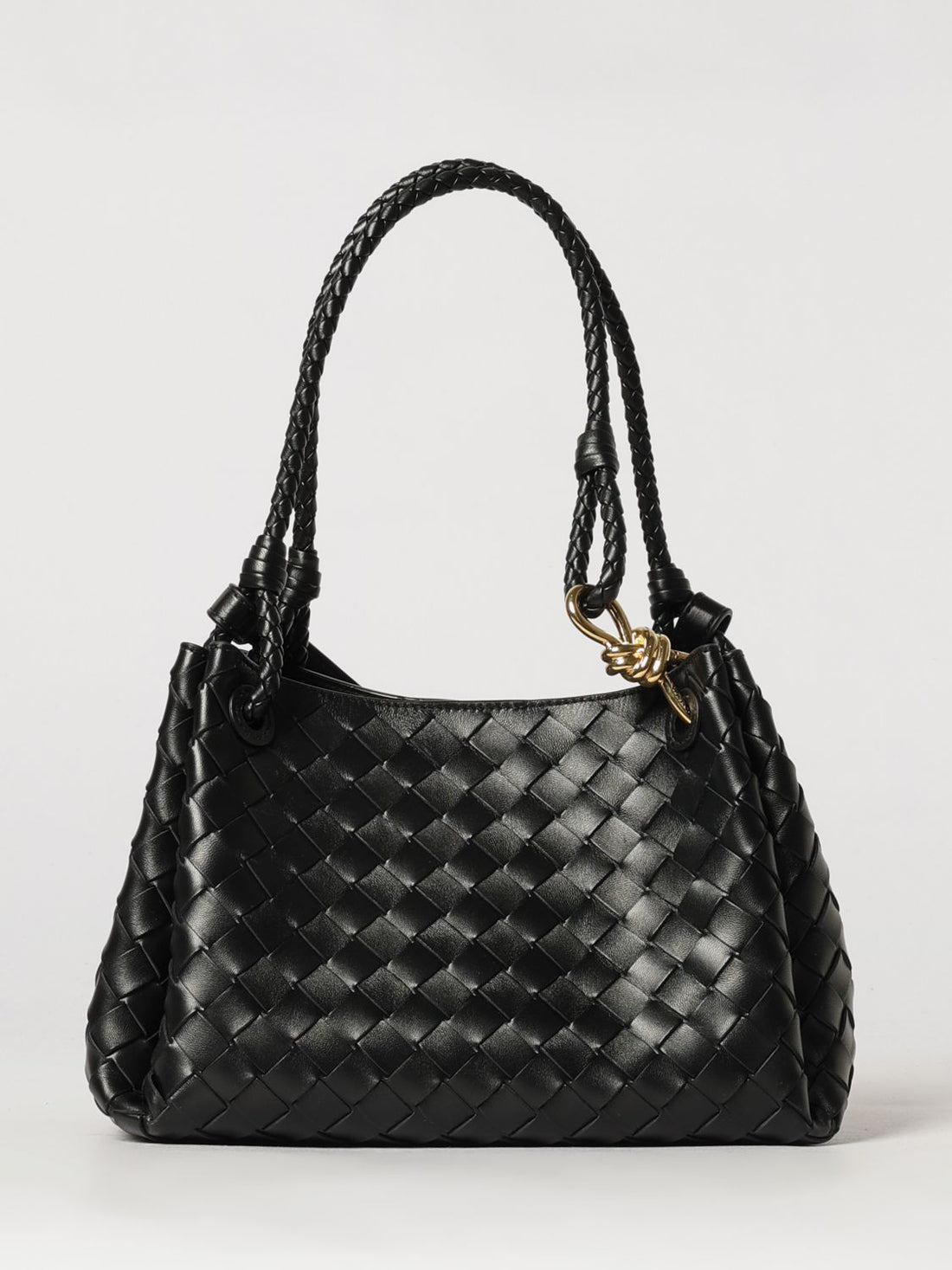 BOTTEGA VENETA OS parachute intrecciato lambskin shoulder bag