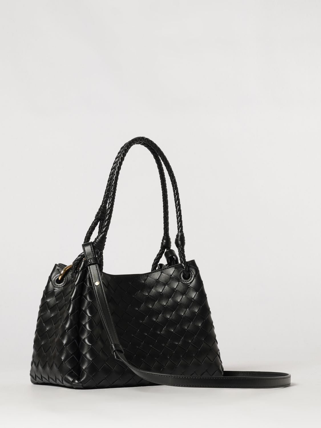 parachute intrecciato lambskin shoulder bag