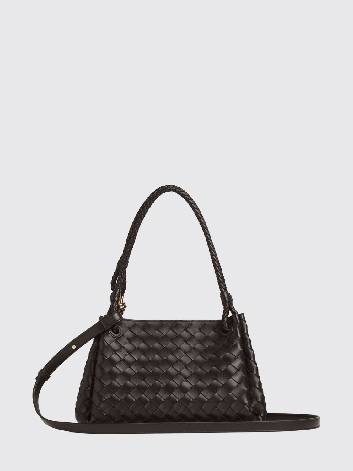 parachute intrecciato lambskin shoulder bag