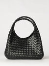 medium campana intrecciato leather shoulder bag
