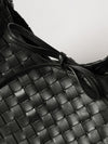 medium campana intrecciato leather shoulder bag