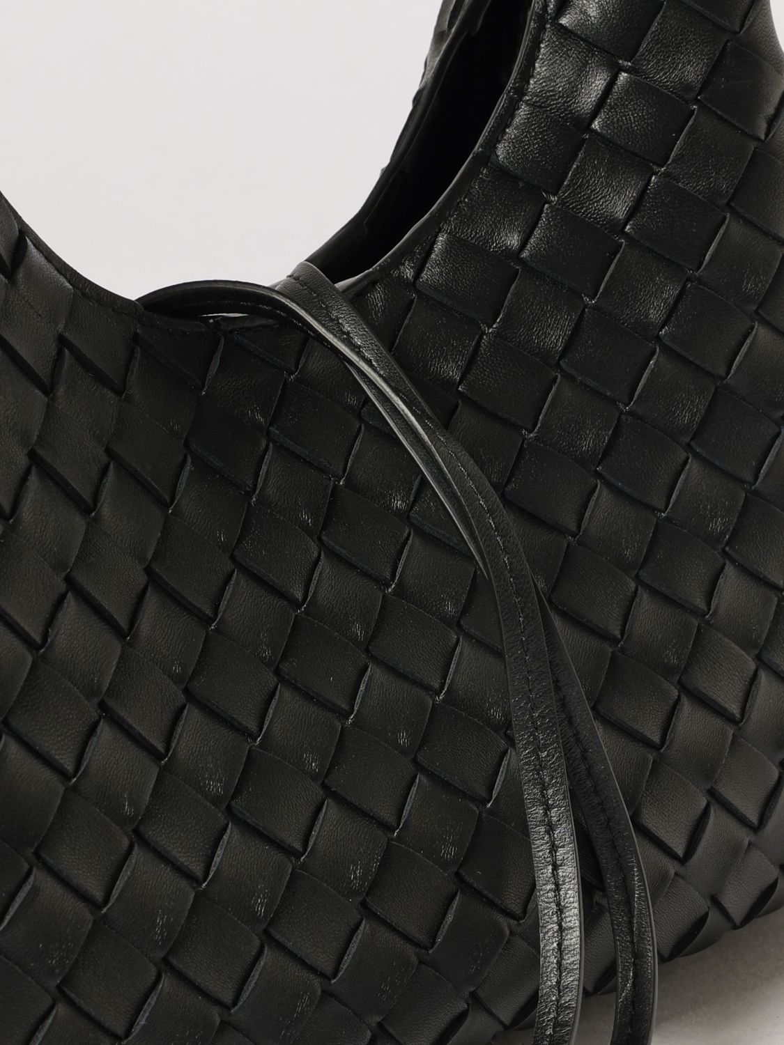 small campana intrecciato leather shoulder bag