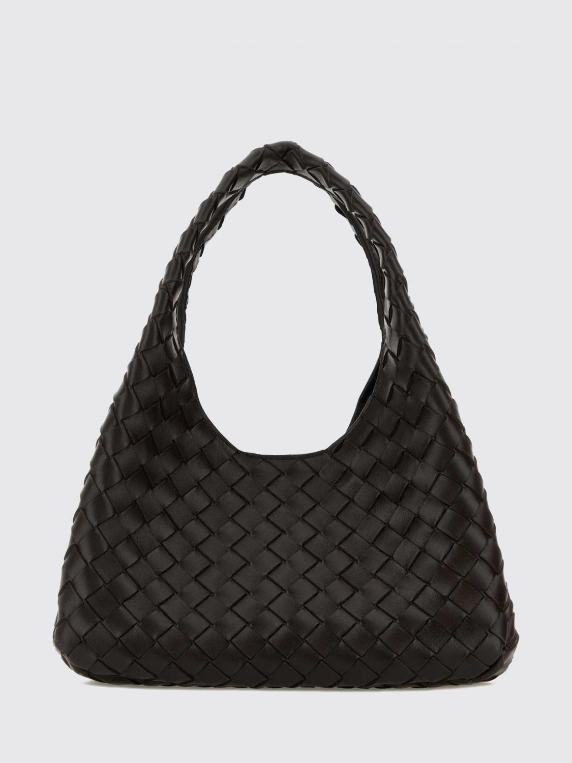 small campana intrecciato leather shoulder bag