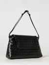 small intrecciato calfskin shoulder bag with knot detail