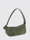small nodo intrecciato suede shoulder bag