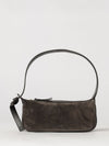 small nodo intrecciato suede shoulder bag