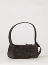small nodo intrecciato suede shoulder bag