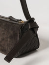 small nodo intrecciato suede shoulder bag