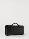 medium andiamo intrecciato lambskin top handle bag