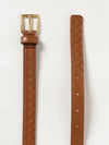 intrecciato lambskin leather belt