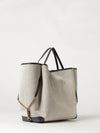 clover large cotton tote bag chloé with jacquard logo