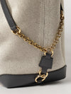 clover large cotton tote bag chloé with jacquard logo