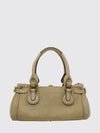 paddington suede calfskin handbag chloé with padlock