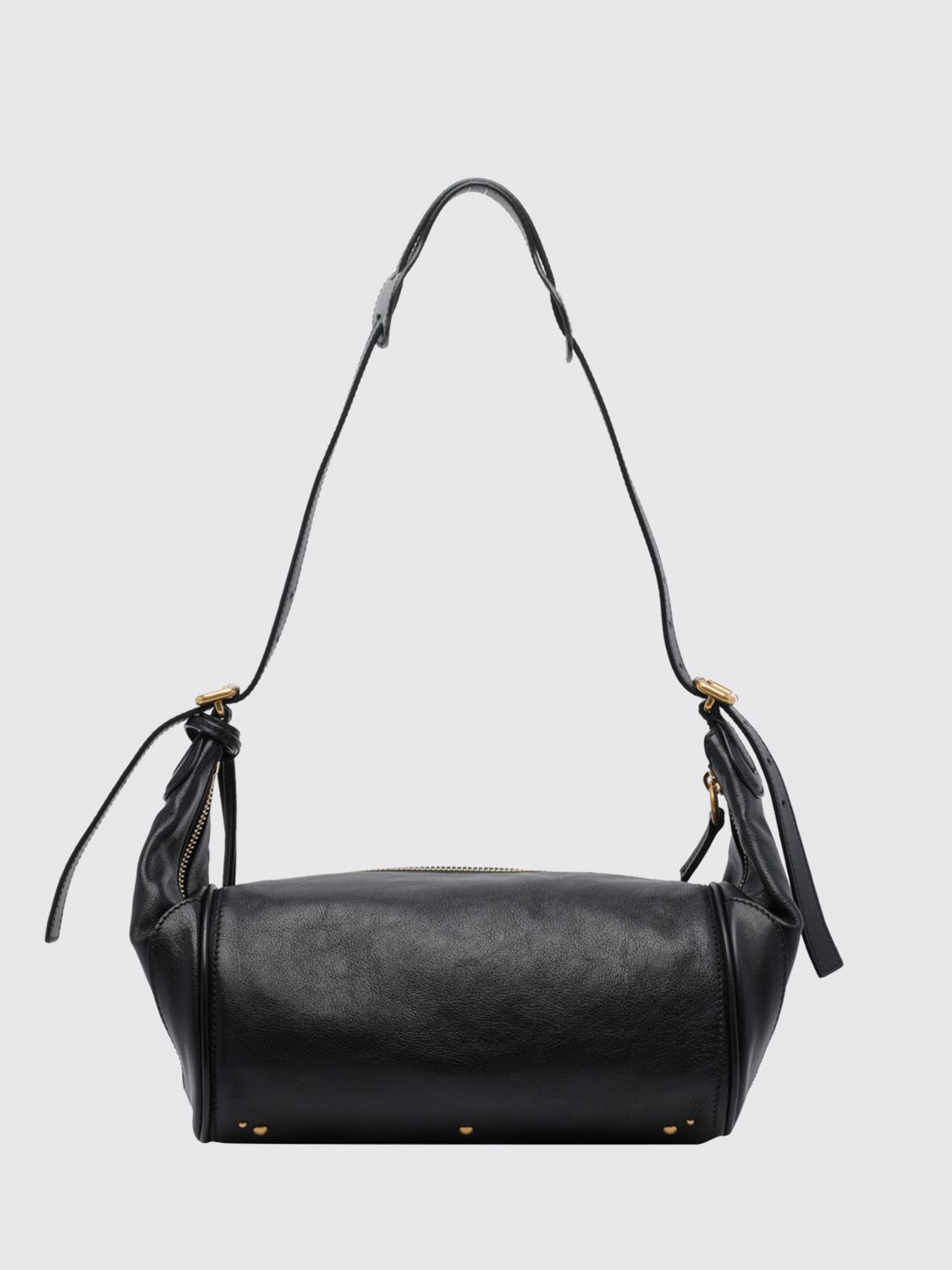 paddington grained calfskin shoulder bag chloé with padlock