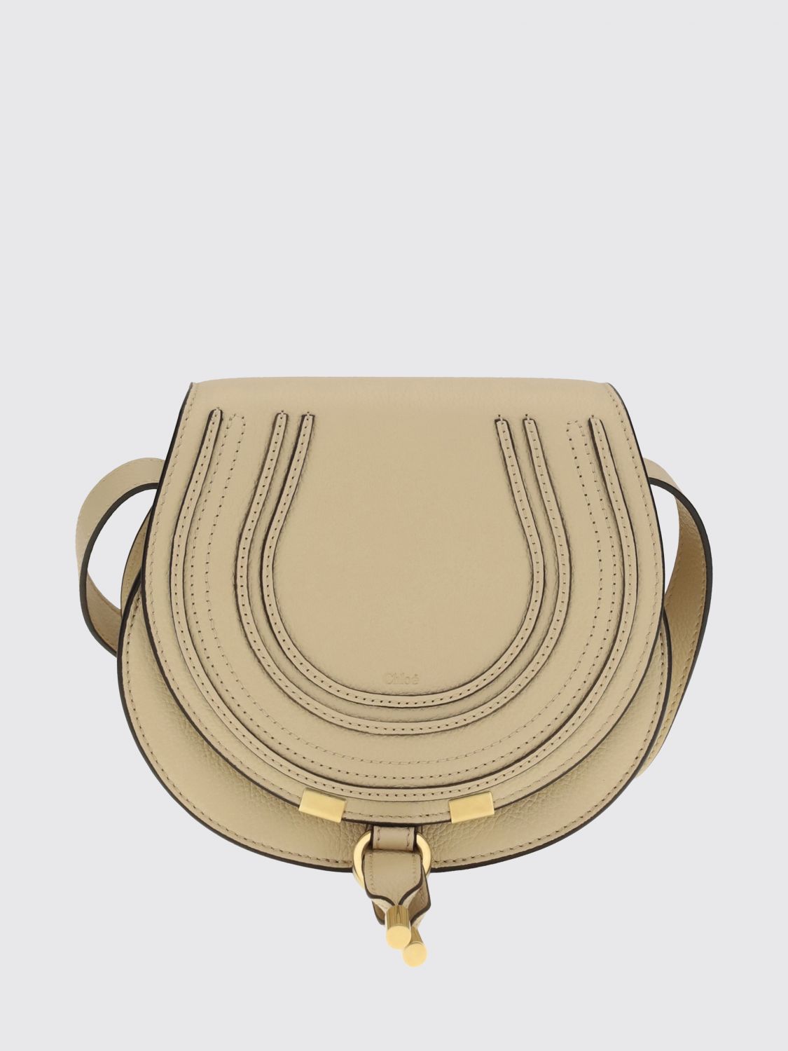marcie mini grained calfskin crossbody bag chloé