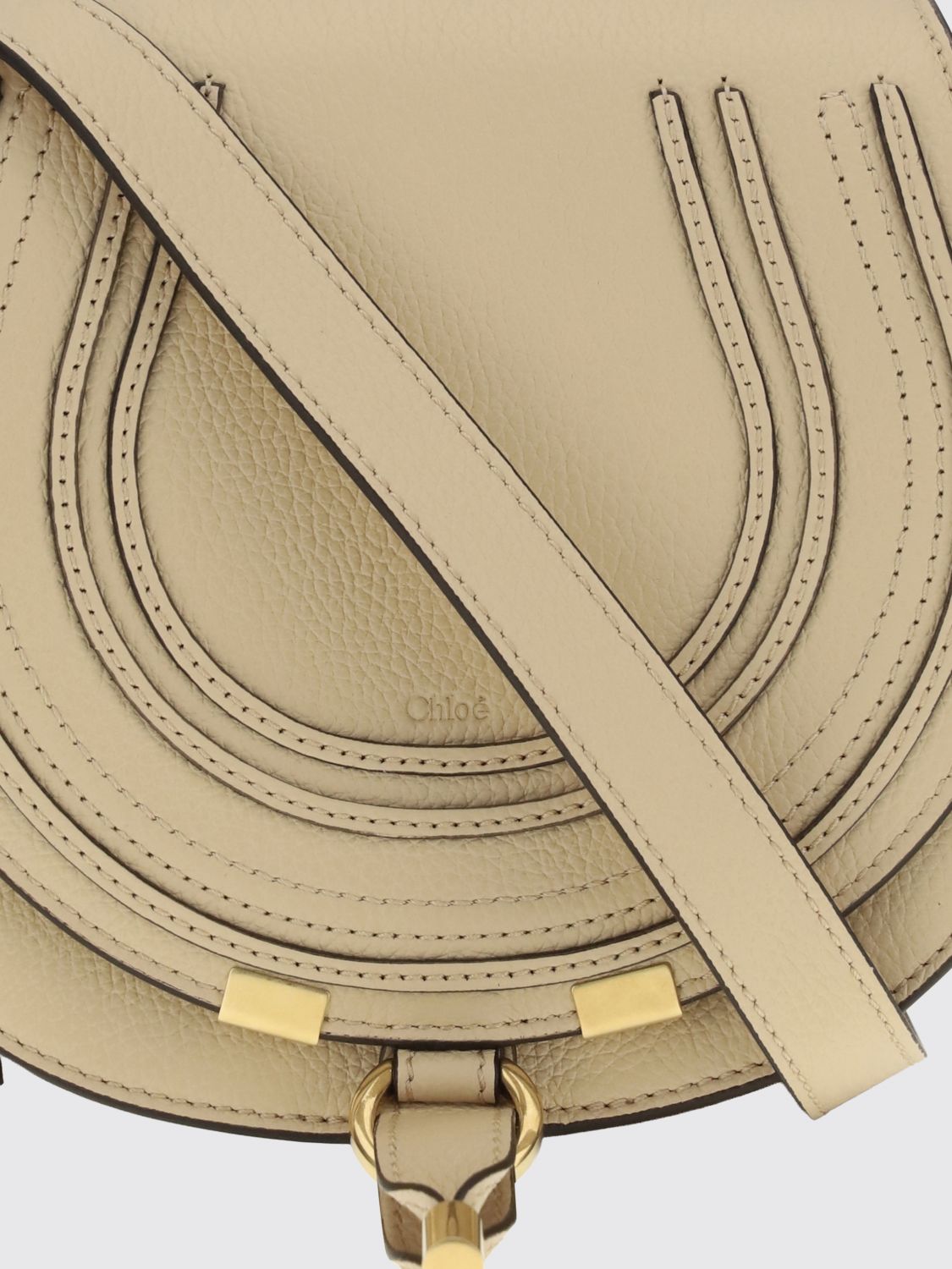 marcie mini grained calfskin crossbody bag chloé