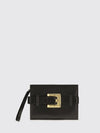 anthem lambskin leather mini bag with buckle and wrist strap
