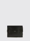 anthem lambskin leather mini bag with buckle and wrist strap