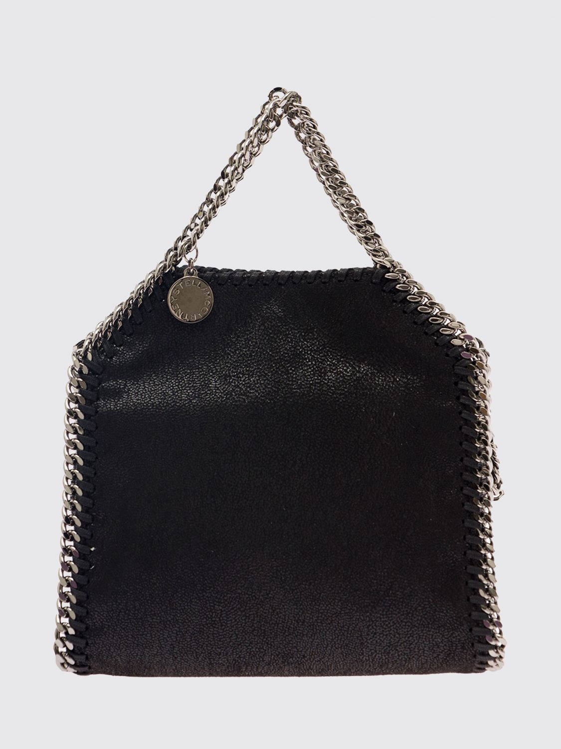 falabella alter mat handbag with chain trim