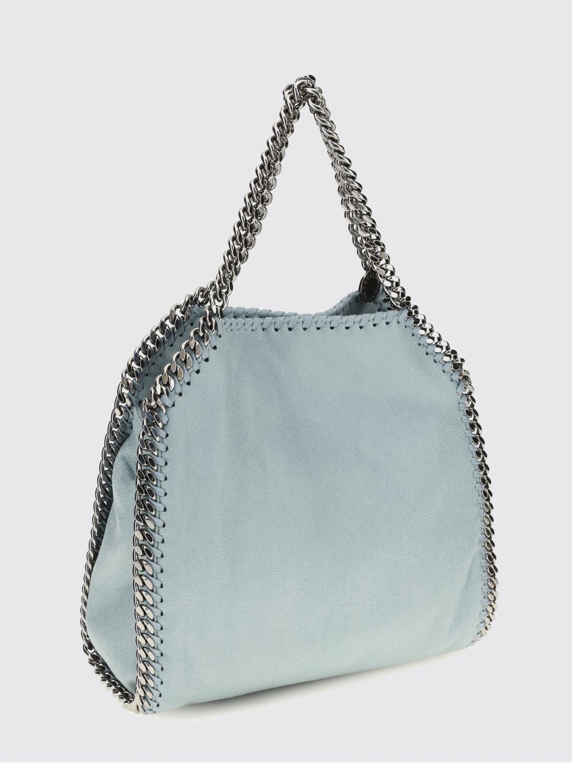 falabella alter mat handbag with chain trim
