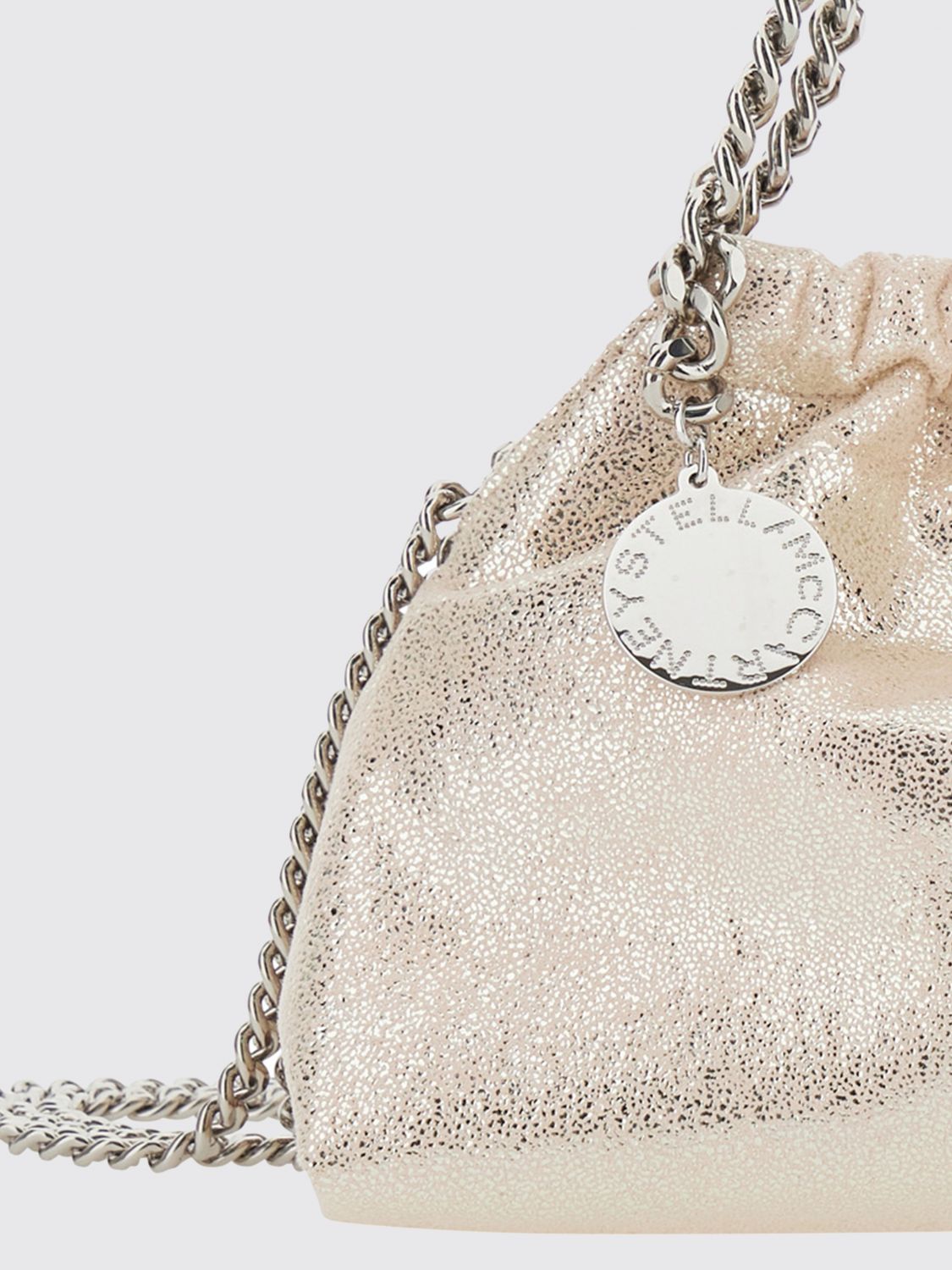 falabella mini handbag with chain trim