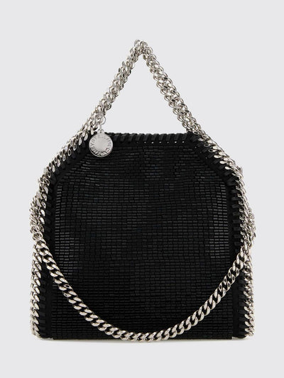 embroidered falabella alter mat handbag with beads