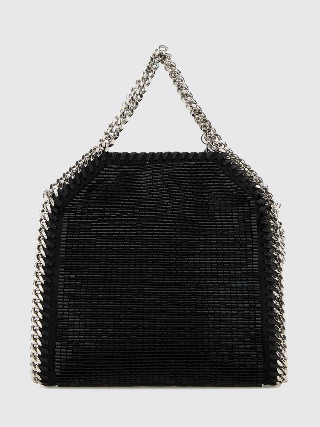 STELLA MCCARTNEY OS embroidered falabella alter mat handbag with beads