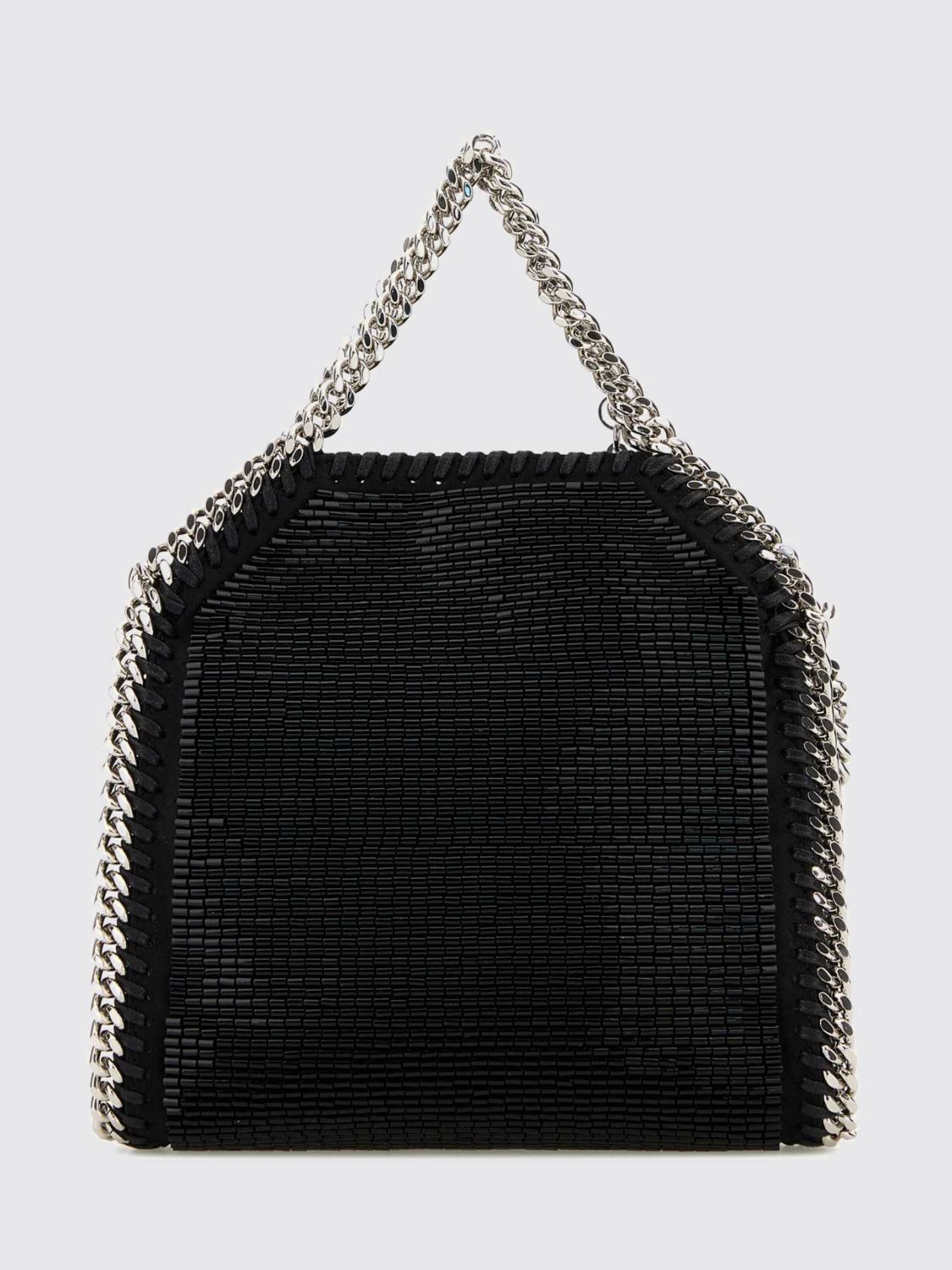 embroidered falabella alter mat handbag with beads