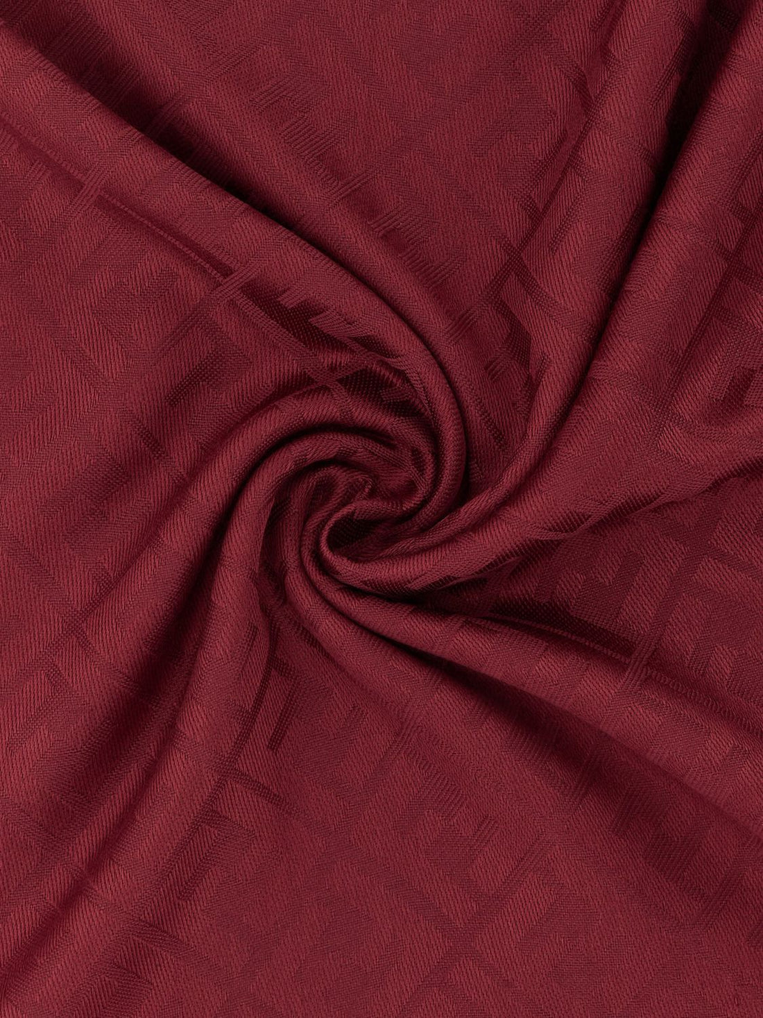 FENDI OS ff jacquard wool and silk scarf with fringed edges