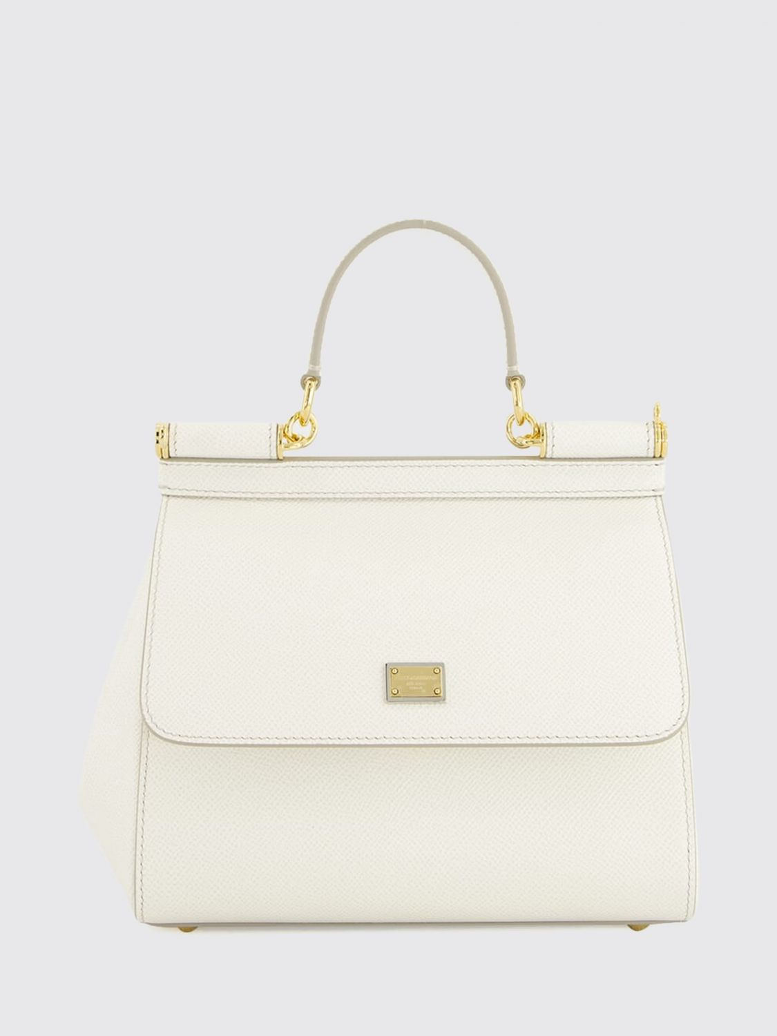sicily mini handbag in grained calfskin leather