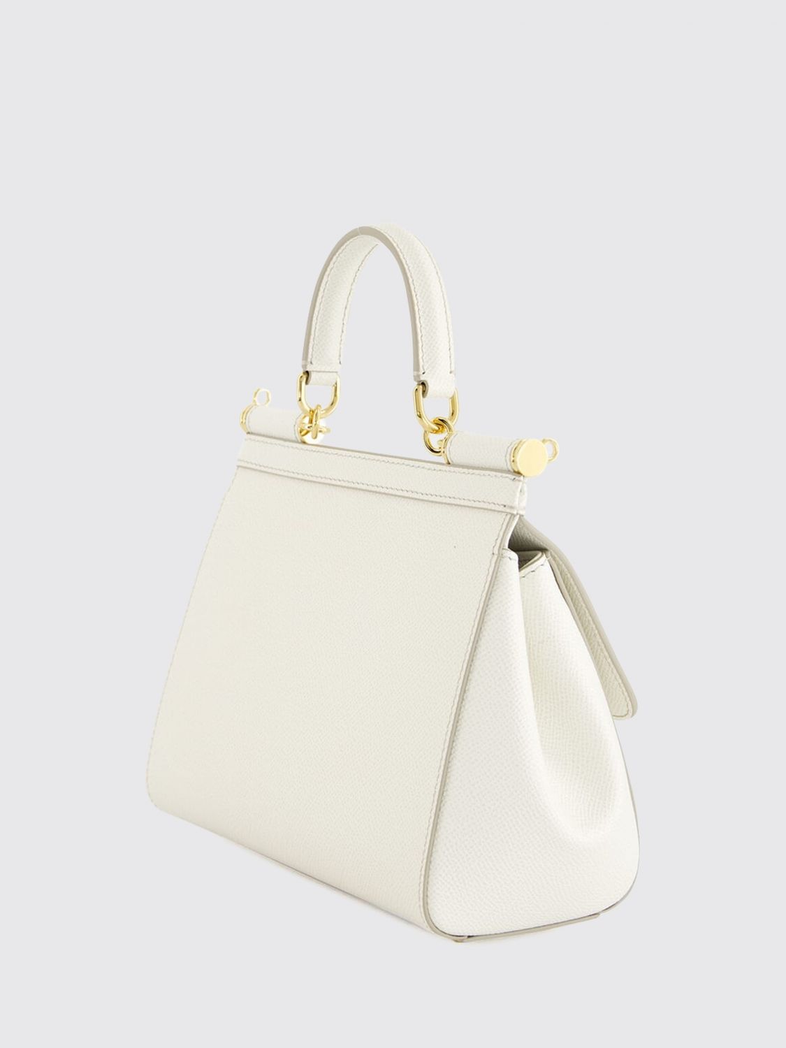 sicily mini handbag in grained calfskin leather