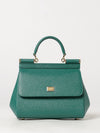 sicily mini handbag in grained calfskin leather