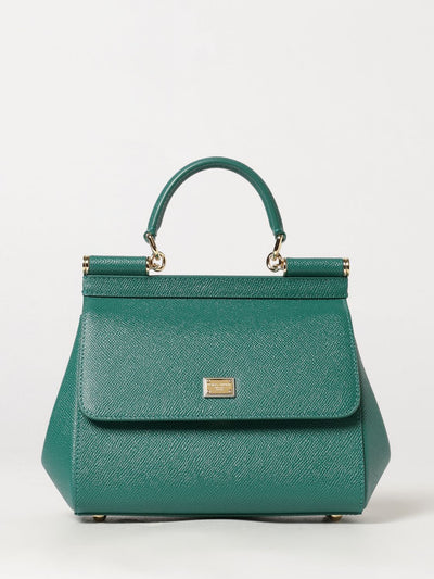 sicily mini handbag in grained calfskin leather
