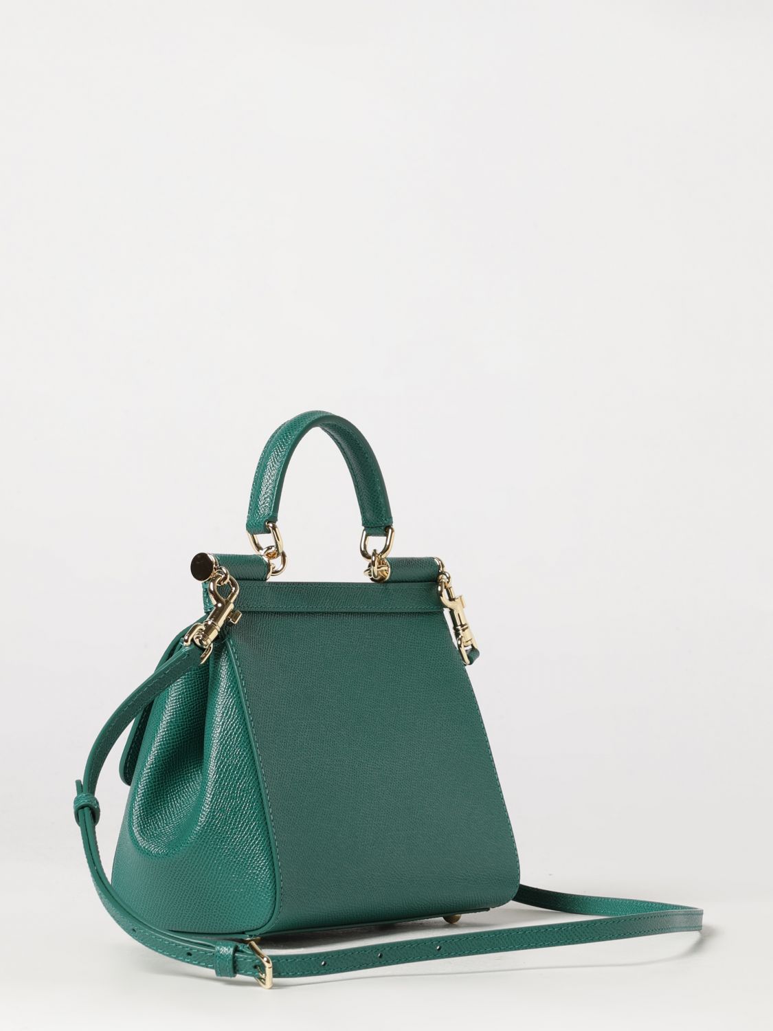 sicily mini handbag in grained calfskin leather