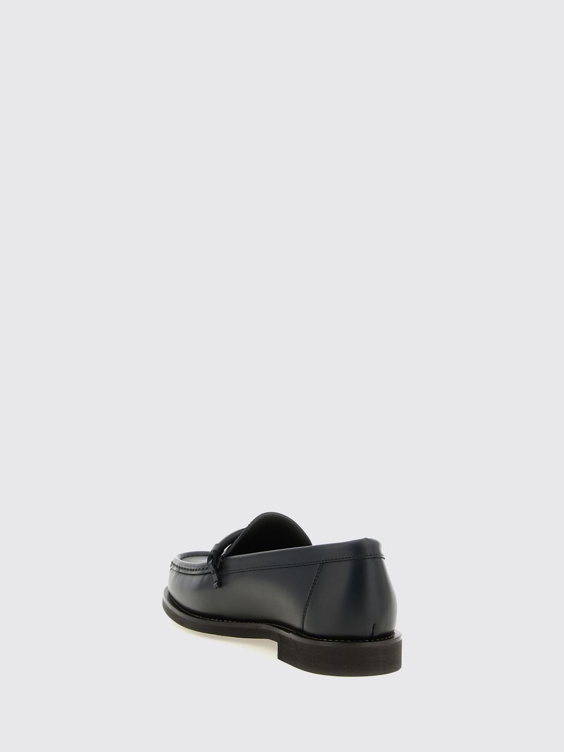calfskin leather penny loafers with monili