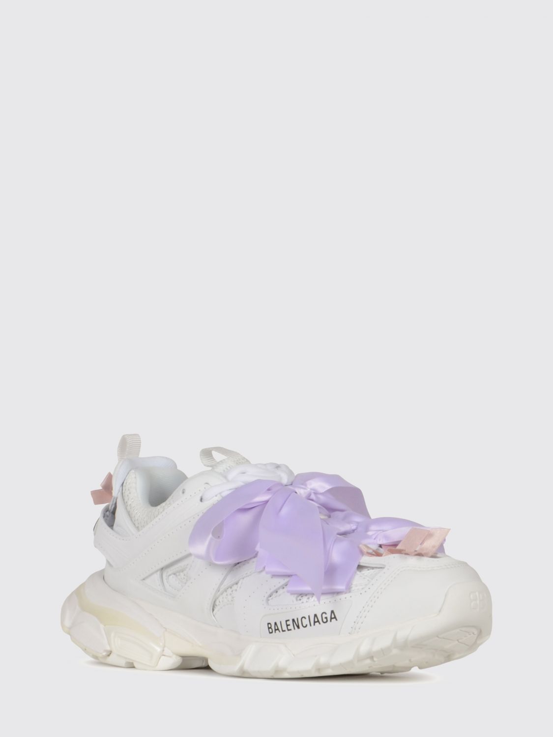track sneakers in mesh with dynamic sole and double pull-tab