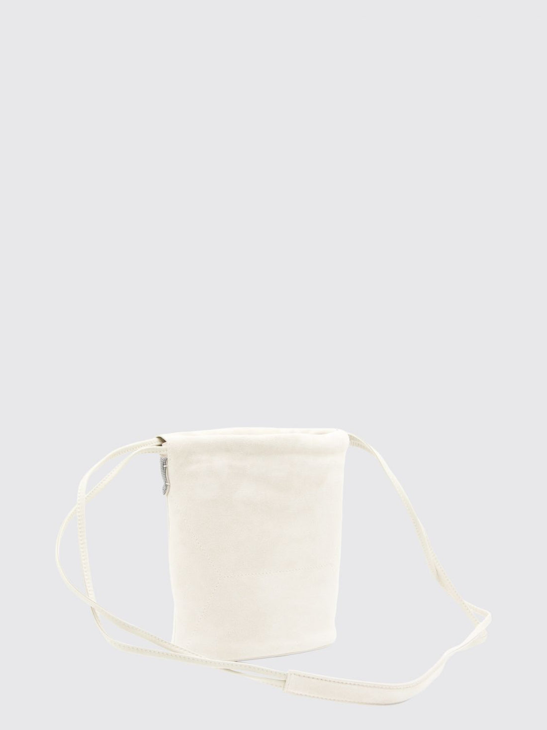 BRUNELLO CUCINELLI OS small suede bucket bag with monili embellishment