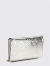 falabella crackle-effect faux leather wallet on chain