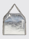 falabella crackle-effect faux leather mini tote bag