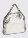 falabella crackle-effect faux leather mini tote bag