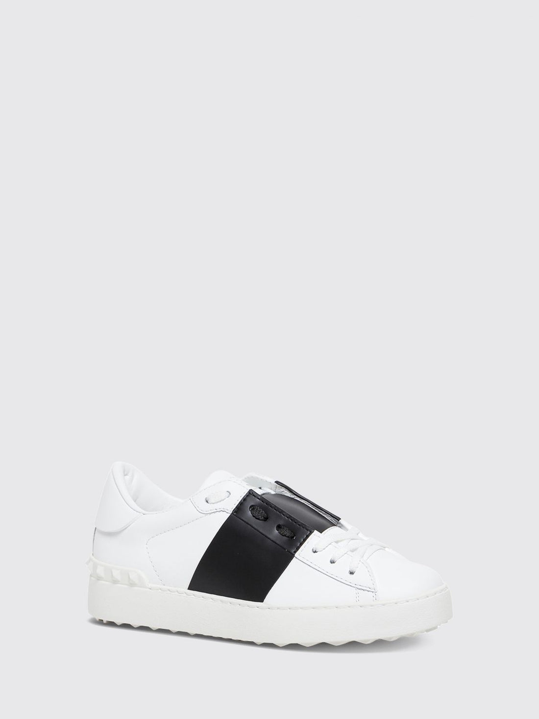 VALENTINO GARAVANI 35 bicolour open smooth calfskin trainers
