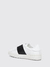 bicolour open smooth calfskin trainers