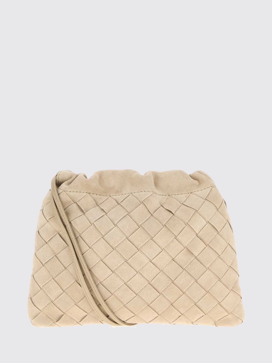 intrecciato suede leather mini bag